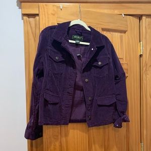 Purple corduroy jacket